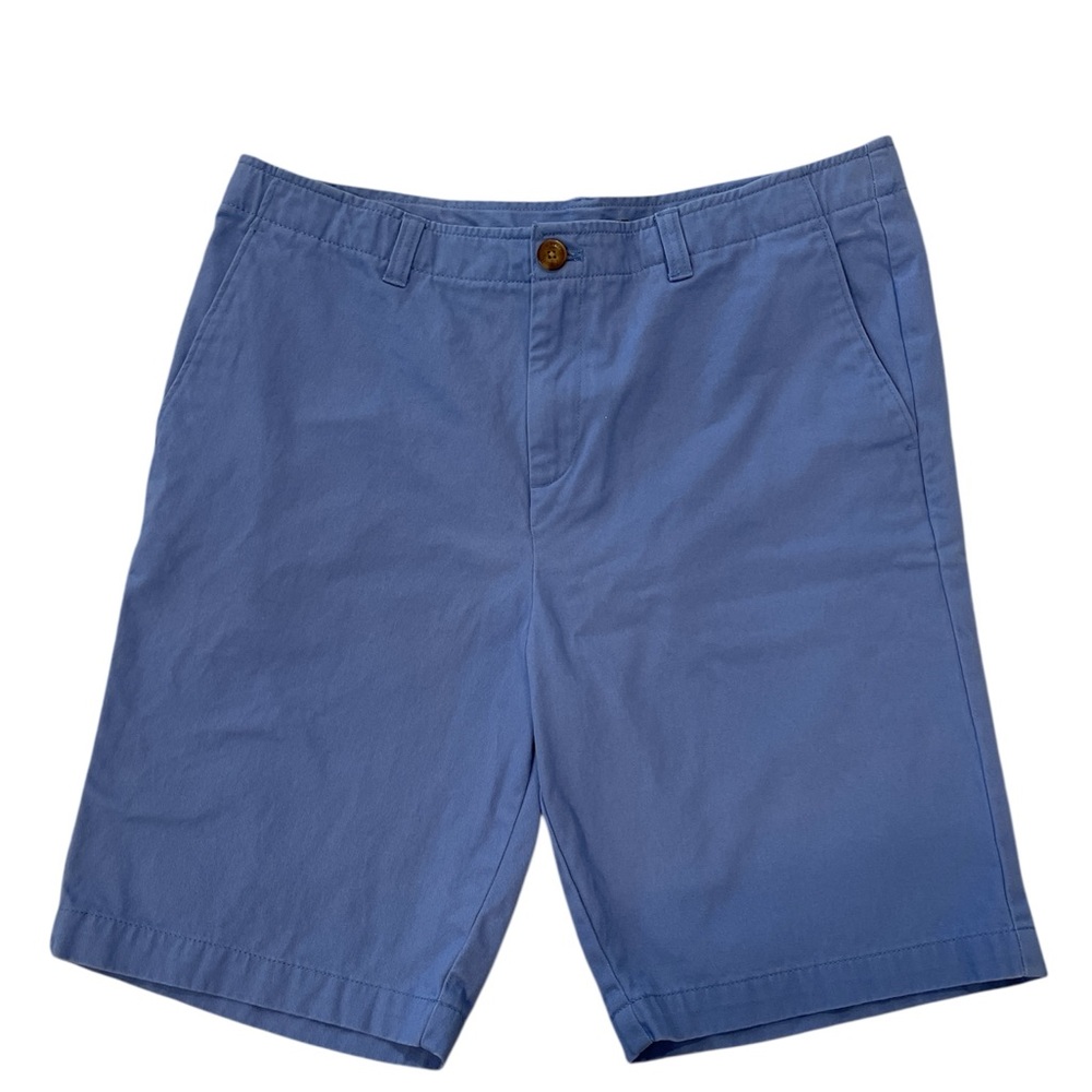 Lands’ End Boy’s Blue Chino Shorts Size 16 Husky